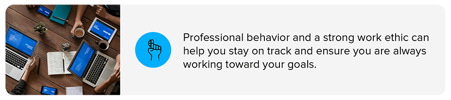 professional behavior graphic
