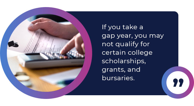 taking a gap year scholarships quote